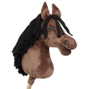 braunes Pferd | Premium Steckenpferd | Größe A3