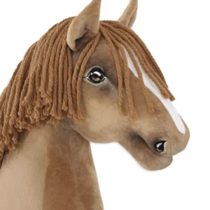 Alternative view of helle Kastanie mit Blesse | Premium Steckenpferd | Größe A3