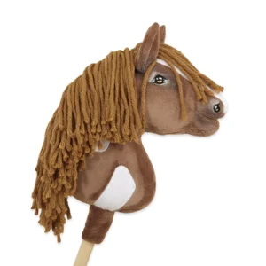 braunes Westernpferd | Premium Steckenpferd | Größe A4