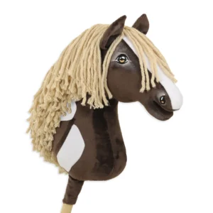 braunes Westernpferd | Premium Steckenpferd | Größe A3