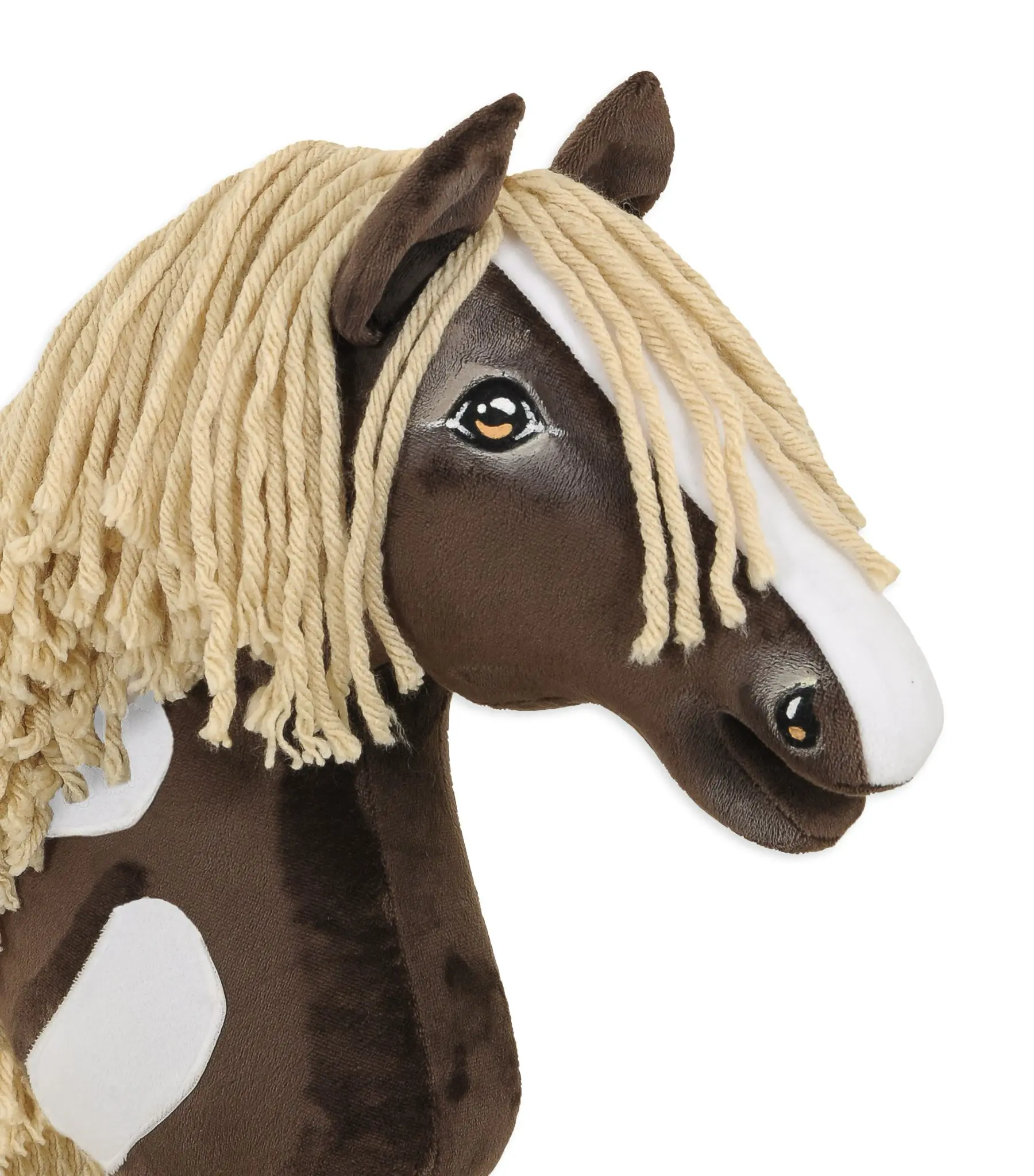 braunes Westernpferd | Premium Steckenpferd | Größe A3 – Bild 2