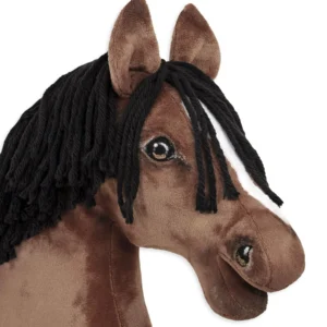 Alternative view of braunes Pferd | Premium Steckenpferd | Größe A3
