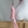 geflochtener Anbinder für Steckenpferde | Rosa