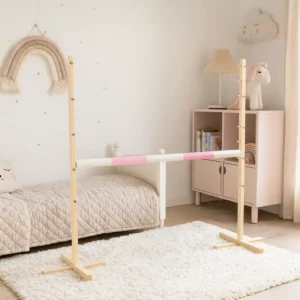 Alternative view of Set Springhindernis | 1x Stange | Breite 120 cm | Hellrosa