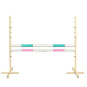 Alternative view of Set Springhindernis | 2x Stange | Breite 160 cm | Minze und Hellrosa