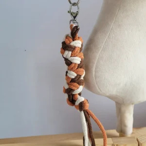 geflochtener Anbinder für Steckenpferde | Hellbeige - Braun - Terracotta