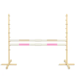 Alternative view of Set Springhindernis | 2x Stange | Breite 160 cm | Beige und Hellrosa