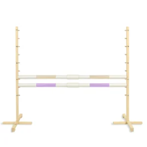 Alternative view of Set Springhindernis | 2x Stange | Breite 160 cm | Beige und Lila