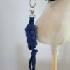 geflochtener Anbinder für Steckenpferde | Marineblau