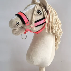 Fellhalfter A3 | Neonpink mit schwarzem Fell