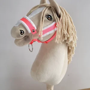 Fellhalfter A3 | Neonpink mit weißem Fell