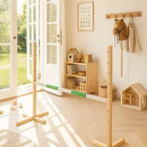 Alternative view of Set Springhindernis | 1x Stange | Breite 120 cm | Grün
