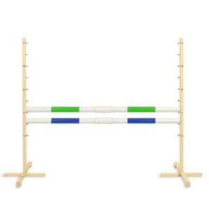 Alternative view of Set Springhindernis | 2x Stange | Breite 160 cm | Grün und Blau