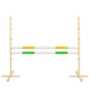 Alternative view of Set Springhindernis | 2x Stange | Breite 160 cm | Gelb und Grün