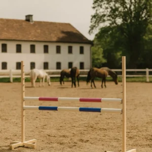 Alternative view of Set Springhindernis | 2x Stange | Breite 120 cm | Pink und Blau