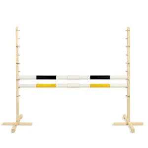 Alternative view of Set Springhindernis | 2x Stange | Breite 160 cm | Schwarz und Gelb