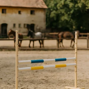 Alternative view of Set Springhindernis | 2x Stange | Breite 120 cm | Blau und Gelb